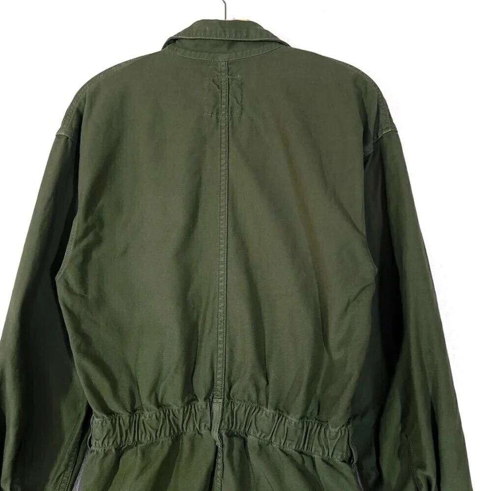 CITIZENS OF HUMANITY Marta Utility Jumpsuit Workwear Coverall Minimal Cargo Army